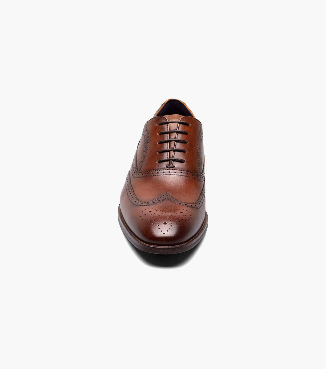 Stacy Adams KAINE Wingtip Oxford - Cognac