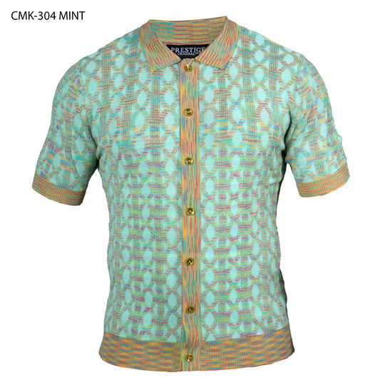 Prestige CMK-304 Short Sleeve Cardigans - Mint