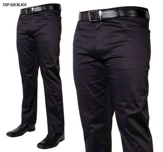 Vaqueros elásticos Prestige CP-100 para hombre - Negro