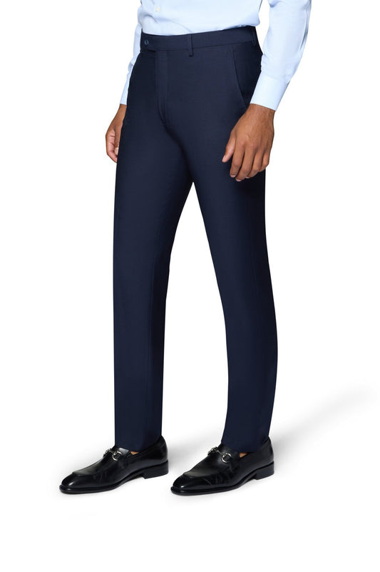 Bergamo Elegant Modern Fit Pants - Navy