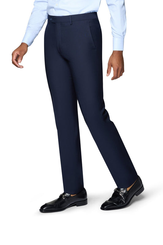 Bergamo Elegant Modern Fit Pants - Navy