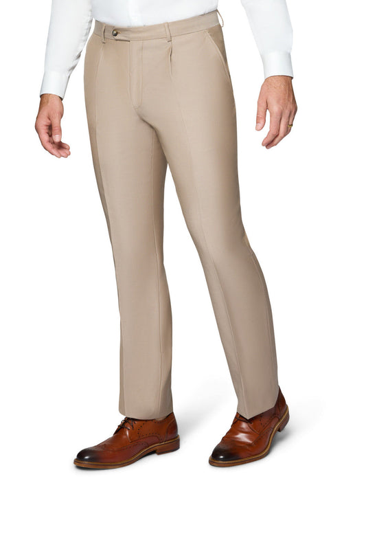 Bergamo Elegant Slim Fit Pants - Taupe