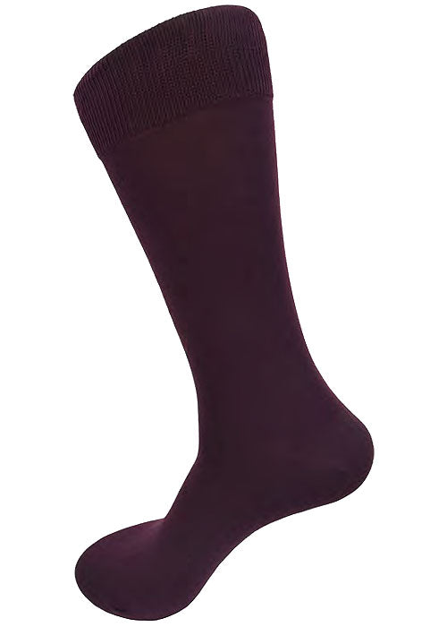 Calcetines Vannucci de tela italiana lisa para hombre V1126