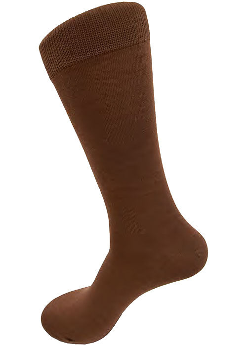 Vannucci Men's Solid Italian Fabric Socks V1126