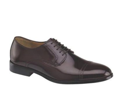 Zapatos Oxford Bradford con puntera en color burdeos