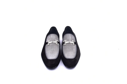 Mocasín Corrente 6376 Suade Bit Buckle - Negro