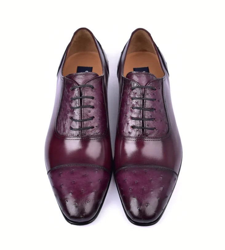 Corrente 6708 Oxford con puntera y cordones - Borgoña