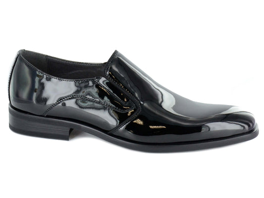 Zapatos de esmoquin A11909 para hombre, color negro