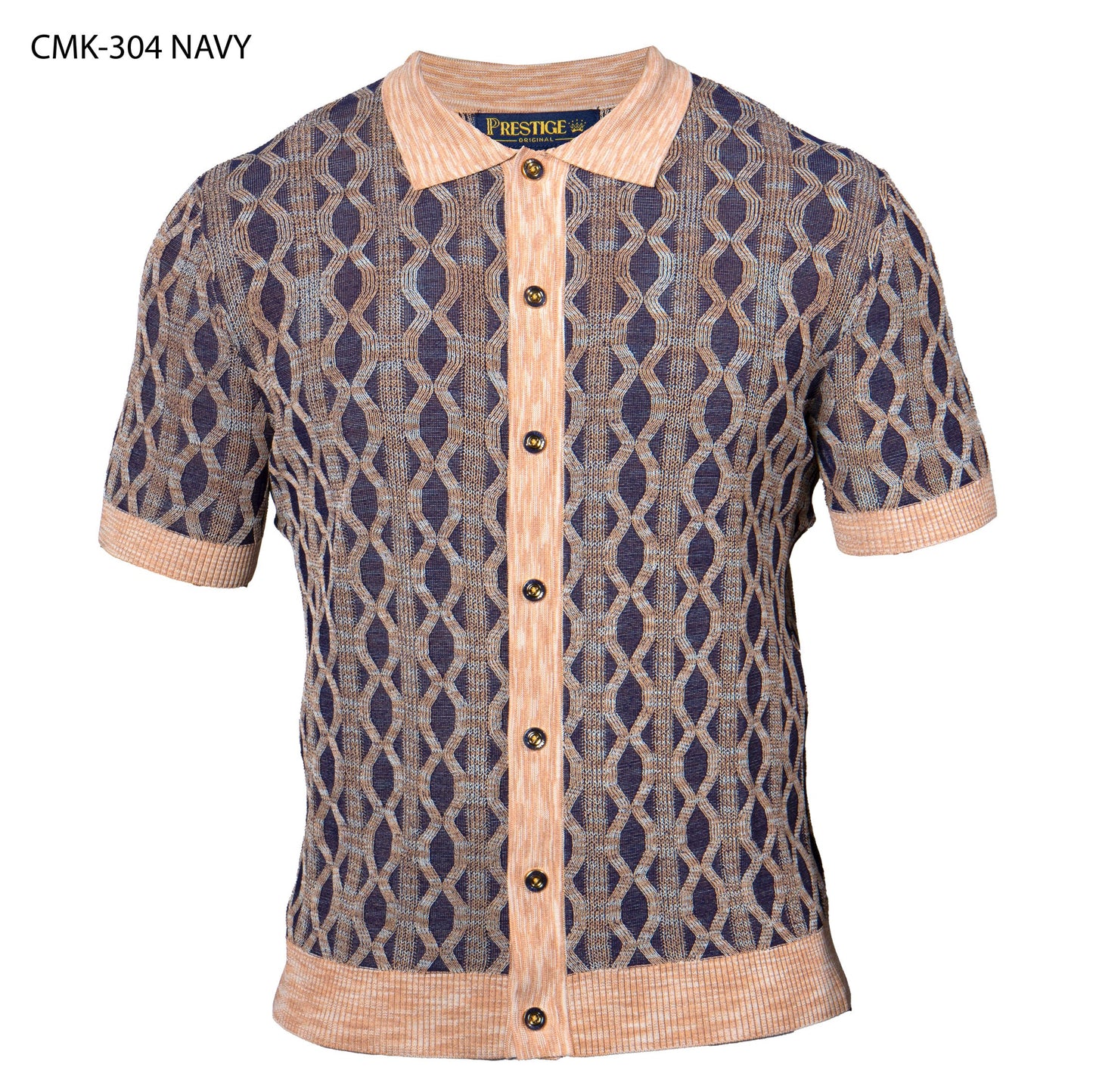 Cárdigan de manga corta Prestige CMK-304 - Azul marino