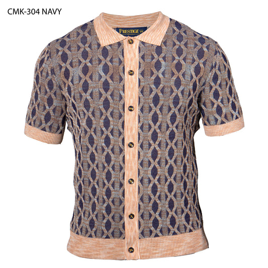 Cárdigan de manga corta Prestige CMK-304 - Azul marino