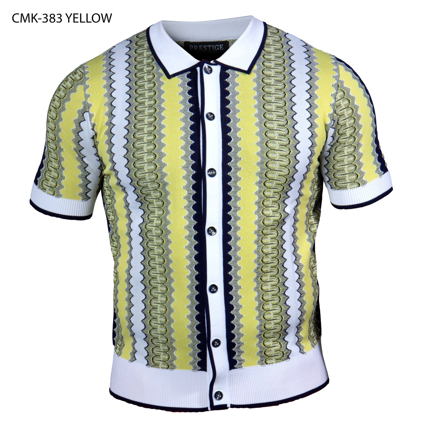 Cárdigan de manga corta Prestige CMK-383 - Amarillo