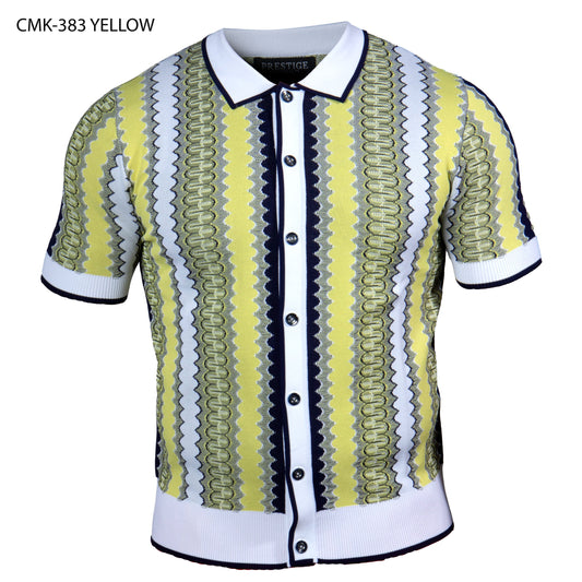 Cárdigan de manga corta Prestige CMK-383 - Amarillo