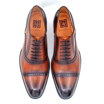 Zapatos de tacón alto con cordones Jonathan - Caramelo