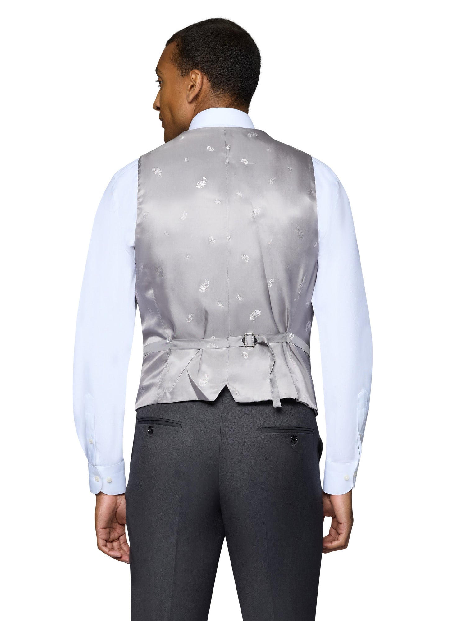 Pantalones Bergamo Orange Solid Modern Fit - Carbón