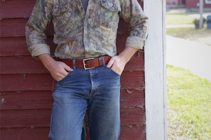 Cinturón para hombre de 1 ¾” (castaño)