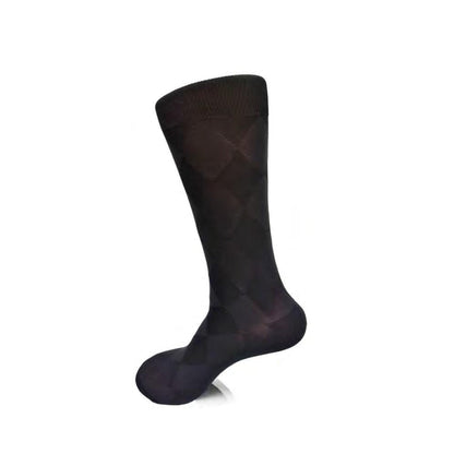 Calcetines Vannucci de jacquard liso para hombre V145