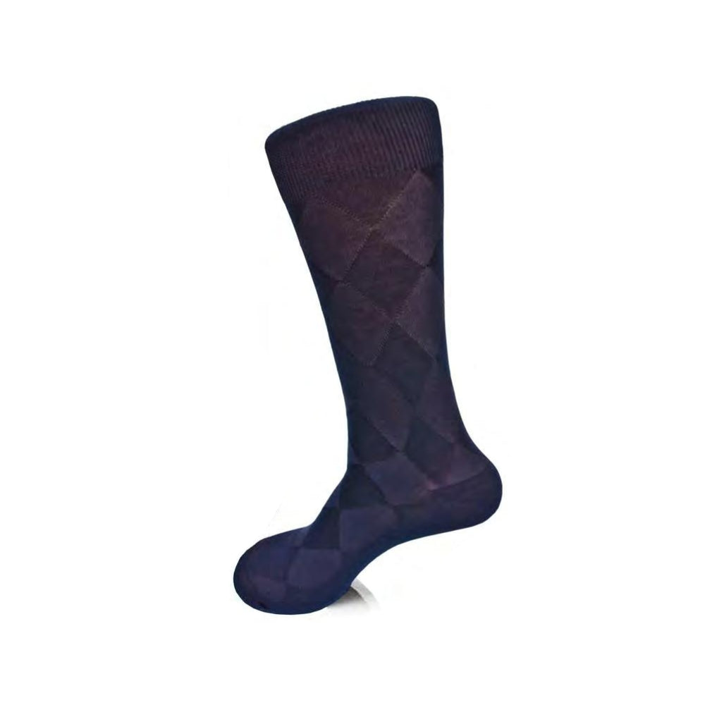 Calcetines Vannucci de jacquard liso para hombre V145